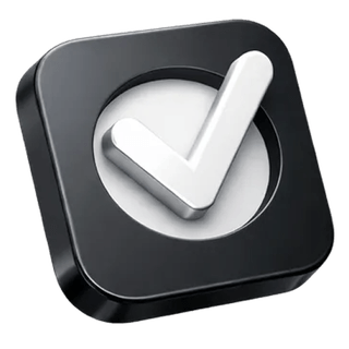 3D approval icon with checkmark on North Zinsvale about page